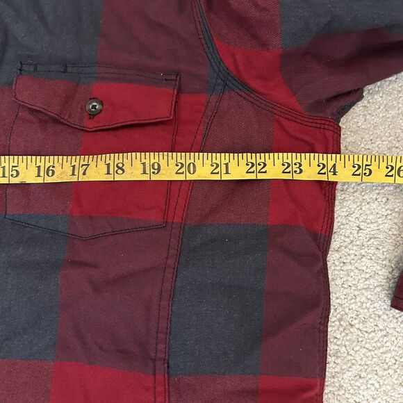 Carhartt Shirt Youth XL Fleece Lined Plaid Flannel Button Shacket - Picture 4 of 6